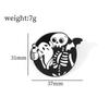 Versatile Skull Halloween Horror Movie Metal Badge For Occasions All