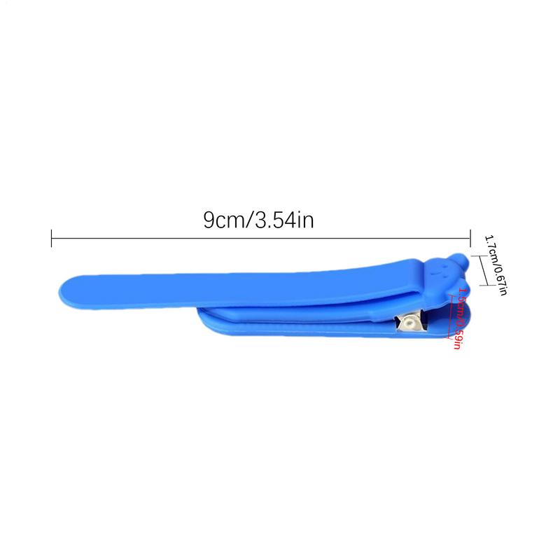Cute Bear Bookmark Clip Automatically Follows Silicone Book Markers Stationery Supplies Notebook Page Divider for Student