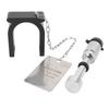 5th Wheel Trailer Lock with Warning Tag and 2 Keys Steel Aluminum Anti Theft Protection for 2in King Pin