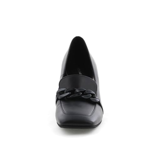 HIMIKO / Himiko / Chain Motif Heel Loafers / 641324 Black 240