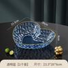 Love Bar Fruit Plate Light Luxury Phnom Penh Diamond Pattern Household Living Room Coffee Table Salad Plate Snack Plate