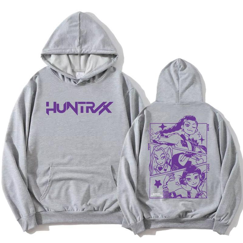 KPop Demon Hunters Hoodies Saja Boys Derpy Tiger Sweatshirt Long Sleeve Fashion Film Print Pullovers Streetwear Autumn Women Top