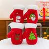 Santa Deer Claus Snowman Christmas Tree Red House Gloves Plush Dolls Toy