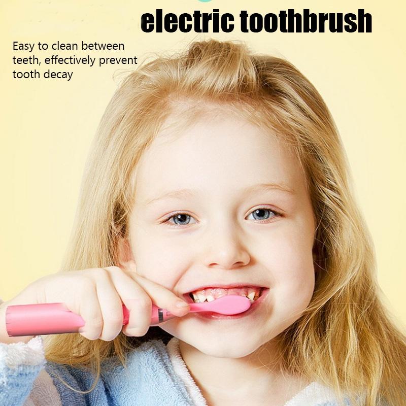 Electric Sonic Toothbrush Soft Hair Waterproof Automatic Toothbrush With Cleaning Replacement Heads
