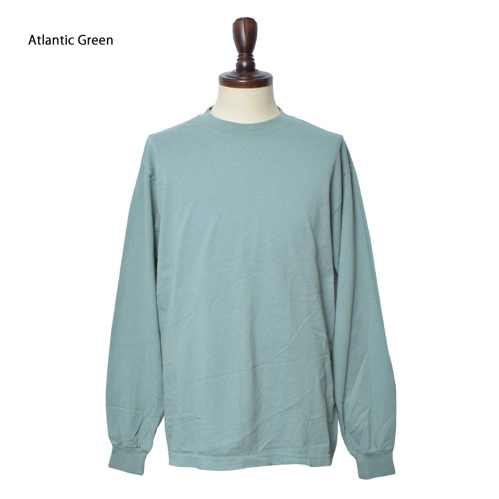 Los Angeles Apparel (RSL) LA APPAREL (1807GD) 6.5oz L/S Garment Dye T-Shirt, Men's Long Sleeve, Solid Color, Made in USA, White [Parallel Import]