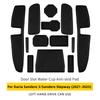 Car Door Groove Mat For Dacia Sandero 3/Sandero Stepway III Anti-Slip Door Slot Pad Auto Sandero Stepway Accessories PVC