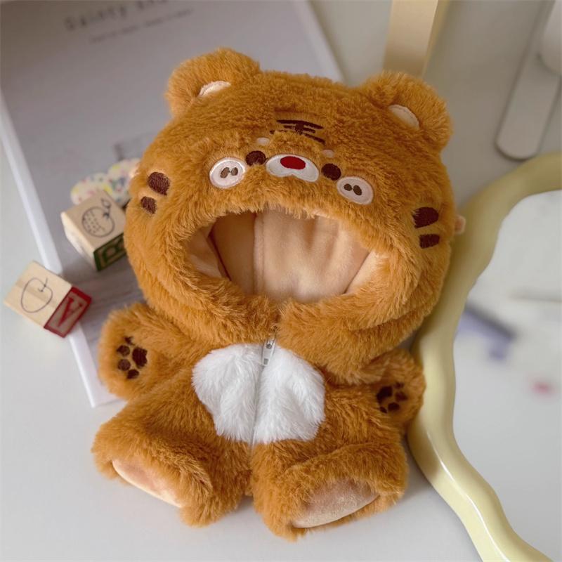 Lew Lis Królik Niedźwiedź Szczeniak Zwierzę Kombinezon Kostium Dla Lalki 20cm Kostium Zabawka Ubranie Cosplay Prezent Dla Dzieci