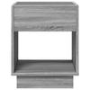 Nightstand with Infinity LED Gray Sonoma 40x40x50 cm