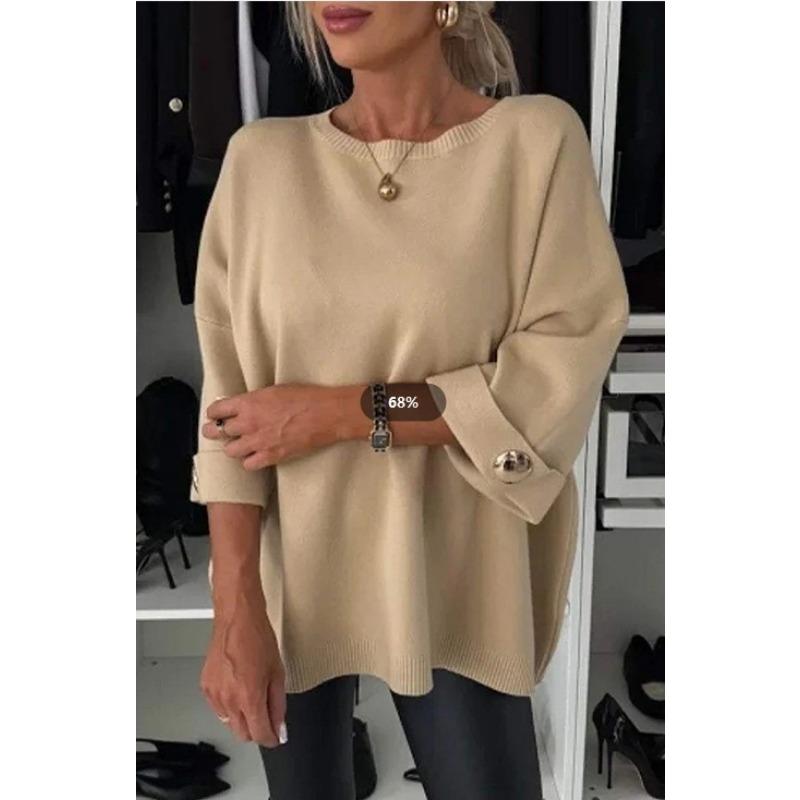 

YYFS женские модные повседневные весенне-осенние однотонные блузки и рубашки с круглым вырезом и длинными рукавами с принтом XXL хаки