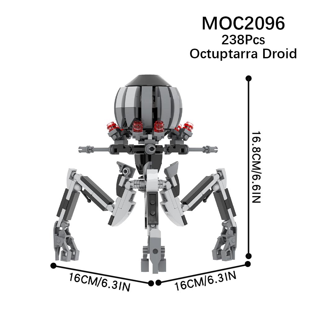 MOOXI Space Wars Series Robot Model MOC Brick DIY Diorama Adult Children Toys Building Block Set Montessori Gift Room Decoration