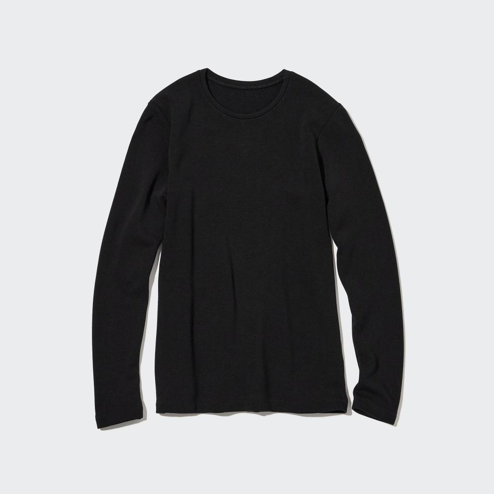 

Ультра теплая футболка UNIQLO Heattech с круглым вырезом и длинными рукавами