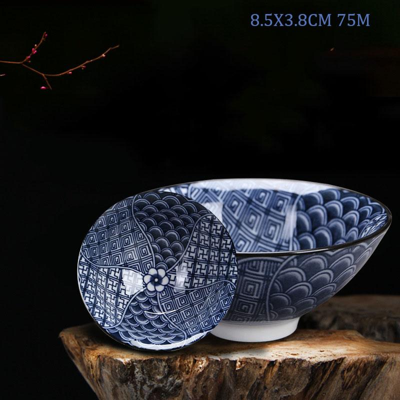 Retro Chinese Ceramic Tea Set Tea Set Small Tea Cup Single Cup Blue and White Porcelain Cup Chazhan Personal Cup Bowl Master Cup