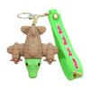 Shanhaijing Keychain Abstract Design Wooden Stick Human Curiosity Hunting Keychain Backpack Pendant