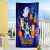 Halloween Night Adventure Customized Name Beach Towel Super Soft Microfiber Quickdry Fabric