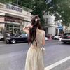 Hollow-Out Tassel Halter Dress - Summer Waist Slimming Women's Beachwear