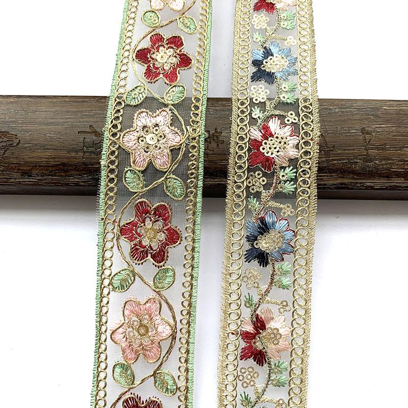 4m/13.12ft Each Pack Lace Sewing Embroidery Trims White Big Wide Ribbons Curtain Curve Accessory Handmade DIY Craft Flower Bra Dress Gowns Decoration