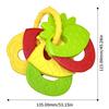 Soft Rubber Teething Rattle & Grasping Ball for Babies 0-12 Months