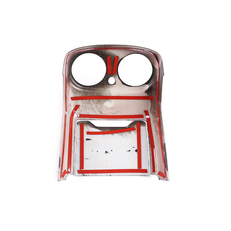 Carbon Fiber Style For Mercedes Benz E Class W213 2016- ABS Plastic Rear Row Armrest Box AC Vent Cover Trim Car Accessories