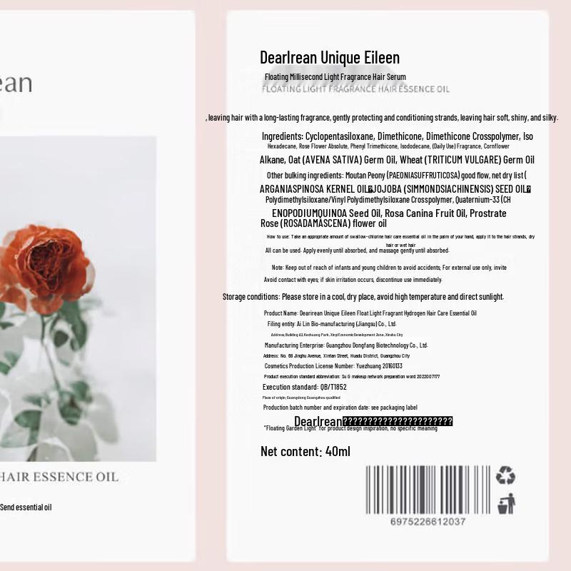 Unique Irene Glamour Light Fragrance Hair Oil