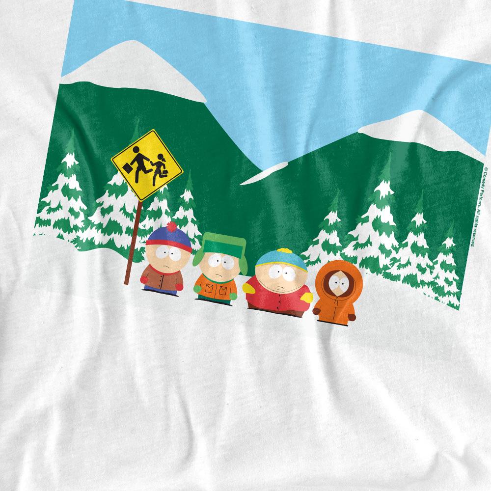 South Park Unisex Adult Bus Stop T-Shirt