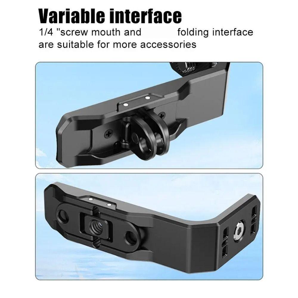 Aluminum Alloy Camera Expansion Bracket Camera Mounting Bracket for Insta360 Photography Equipment
