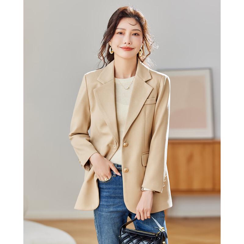 TERRE BLEUE Women's Loose Fit Blazer