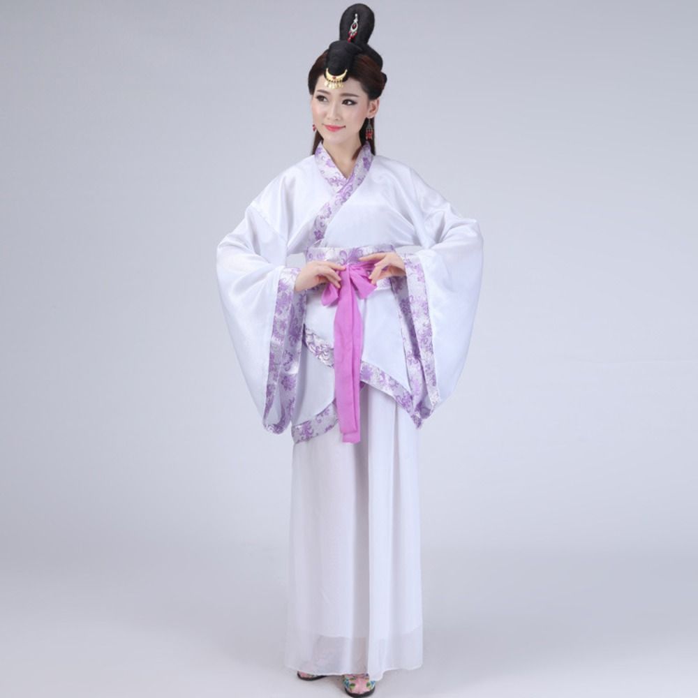 Traditional Chinese Ancient Dress Flower Embroidery Chinese Costume Chinese Hanfu Skirt  Girls