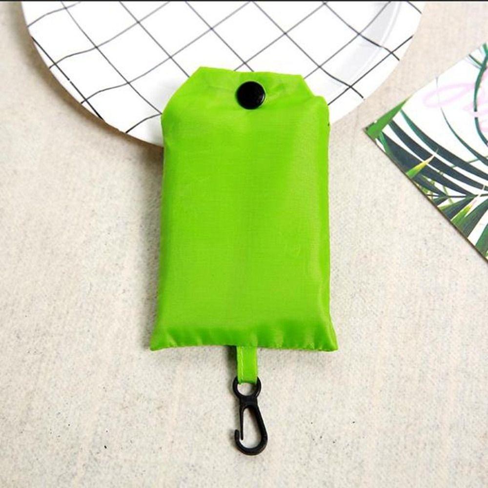 Portable Reusable Shopping Bag Oxford Washed Solid Color Grocery Purse Foldable Waterproof ripstop Shoulder Handbag
