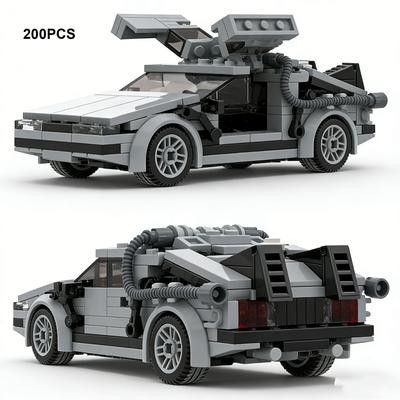 200Pcs Moc Sports Car Building Blocks City Racing Car Back To The Future Speed Champions Vehicle Diy Bricks Toy Christmas Gift