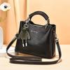 Upscale Women's Handbag with Pendant Temperament Retro Versatile Shoulder Messenger Bag Large Capacity Commuting Shoulder Bag