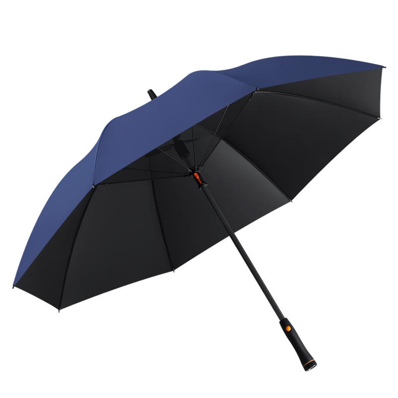 Straight umbrella Vinyl fan umbrella Sunscreen sunshade UV protection Weather and rain dual-purpose replaceable battery umbrella
