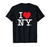 KOCHAM NY Klasyczne Logo T-shirt Prezent dla Mężczyzn i Kobiet Drukowany T-shirt Moda Letnia Vintage T-shirt z Okrągłym Dekoltem T-shirty Graficzne