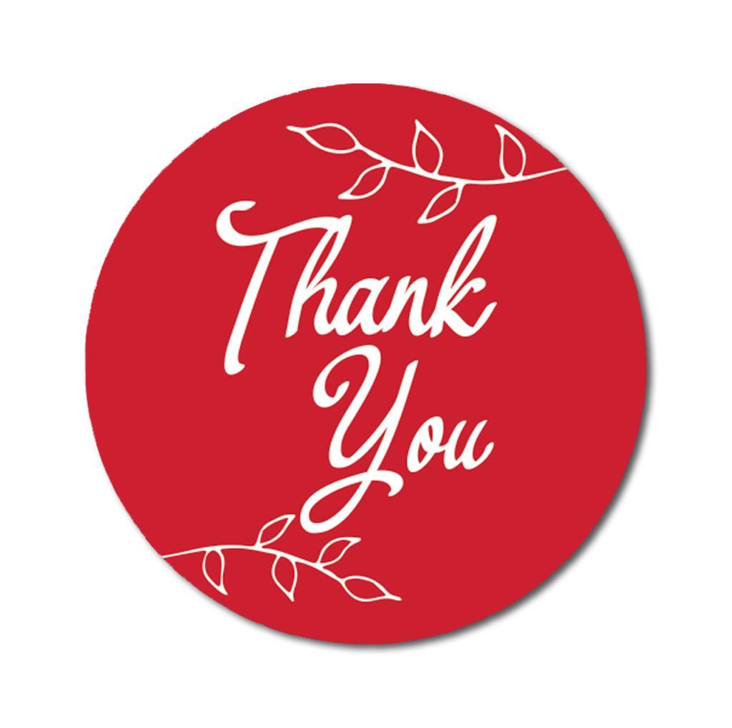 Darling Souvenir Round 45 Pcs Leaf Vines Thank You Stickers Black Wedding Envelope Seal-1.6