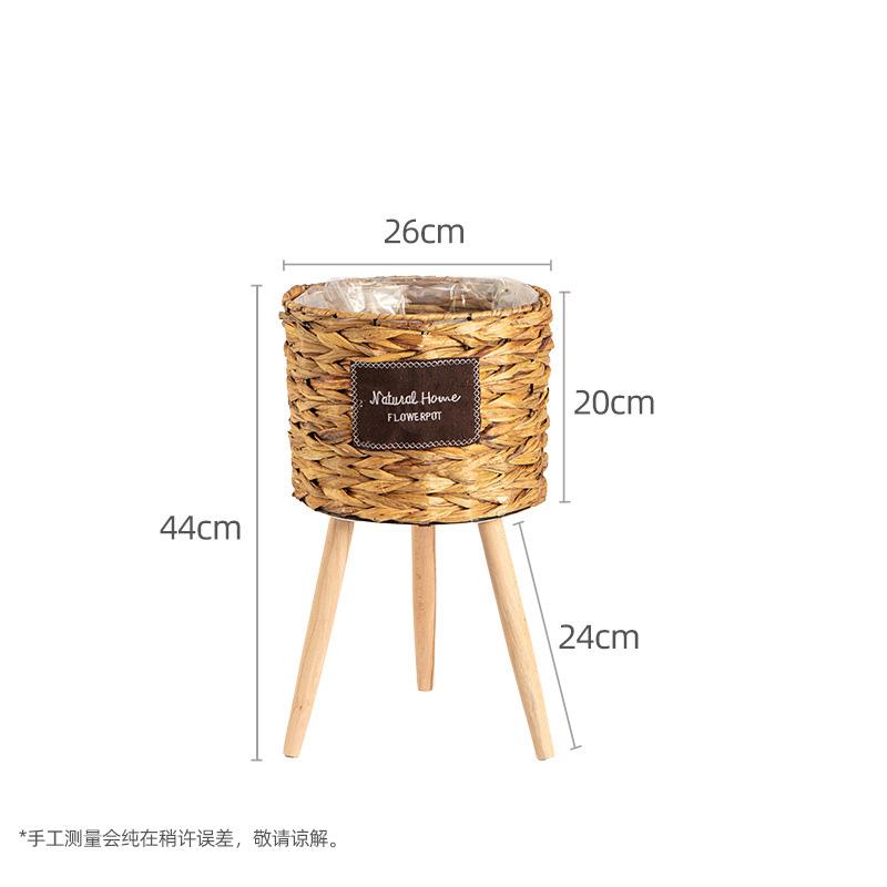 

Скандинавская полка для цветов, имитация ротангового цветочного горшка, плетеная корзина для цветов со съемными ножками, подставка для растений, корзина для сада и домашнего декора