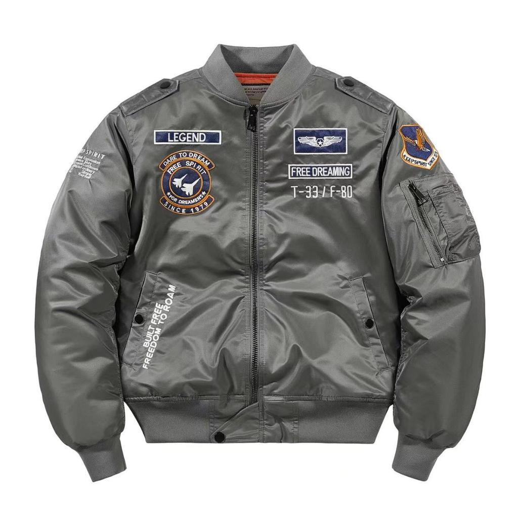GLYDE Zimní Hip Hop Silná Teplá Bunda Pánská Vysoká Kvalita Vojenská Motorkářská Ma-1 Pilotní Letecké Bundy Pánská Baseballová Bombera