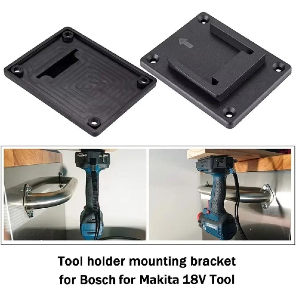 Wall Mount Battery Holder Bottom Multifunctional Storage Battery Bracket For Makita/Bosch 18V