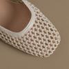 Fashion Women's New Spring/summer Square Toe Hollowed Out Mesh with Metal Elastic Buckle, Mid Heel, Oversized Toe closure,M Ü Ller Sands
