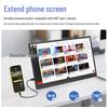 15.6" Portable IPS Monitor with Stand and Built-in Speakers for Office and Gaming