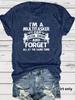 European & American Summer I'MA LIS Round Neck Short Sleeve Casual Fashion T-Shirt