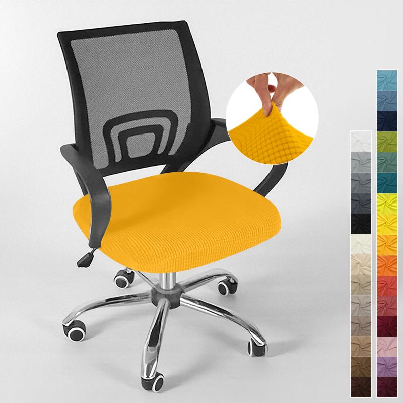 Cover For Computer Chair With Armrests Knitted Jacquard Cover For Swivel Office Chair Jacquard Seat Cover Computer Chairs