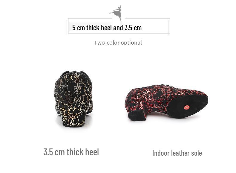 Comode Scarpe da Danza Latina - Tacco Basso per Donne e Tacco Medio per Uomini, Punta Chiusa, Perfette per Cha Cha & Danza Standard.