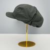 One Hat and Five Wearing Retro Cotton and Linen Octagonal Cloud Hat Summer Color Button Forward Hat Show Face Small Beret