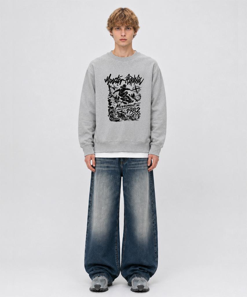 MONSTER REPUBLIC 1982 Movement Black Sweatshirt Gray_9132
