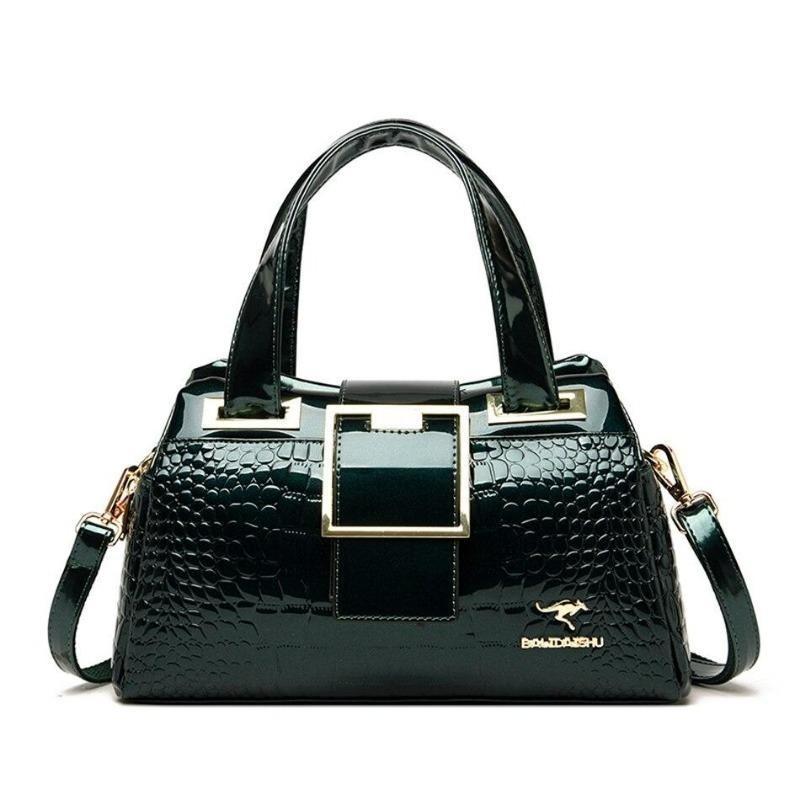 2 Layer Large Capacity Tote Bag Luxury Handbags Women Bags Designer Crocodile Pattern Ladies Boston Shoulder Bag High Quality
