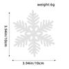 10CM Plastic Snowflake Christmas Tree Decorations - Hollow Powdered Snowflake Pendants
