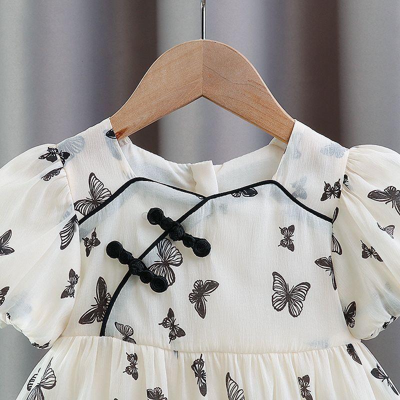 Girls' Dress Summer Hanfu Children's Chinese Style Women's Treasure Summer Dress Dress