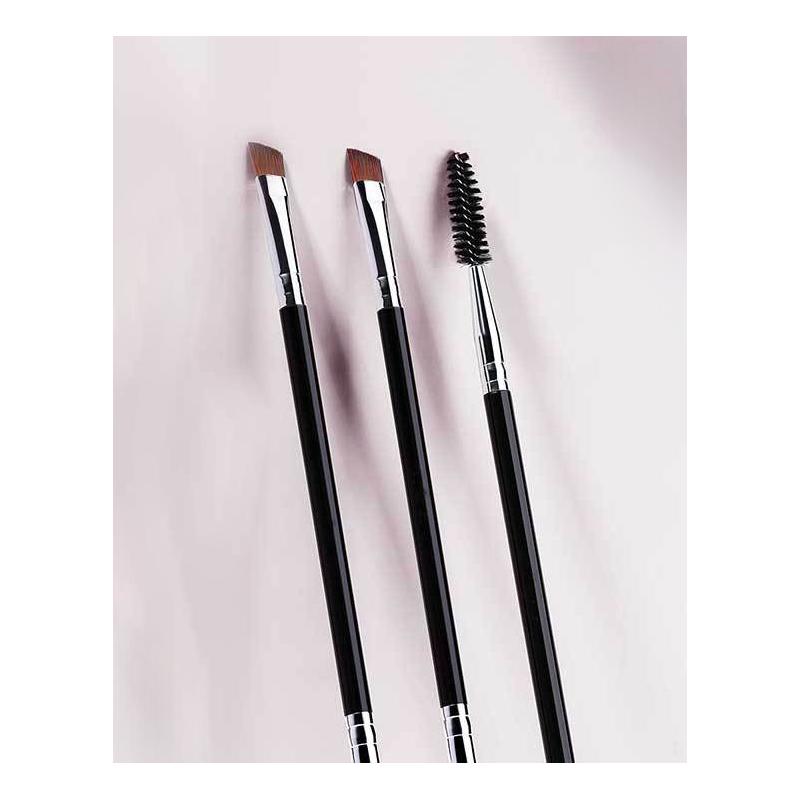 

Кисть для бровей Кисть для теней 3 шт. Гибкая спиральная кисть для бровей Угловая кисть для подводки глаз