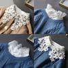 Perfect Match Lace Novelty Fake Collar For Women Shirt Front Ties Detachable Collar Stand Dress Sweater Girls False Collar