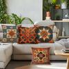 Retro Moroccan Style Cushion Pillowcase Printed Polyester 45X45Cm Throw Pillowcover Decorative Sofa Cushion Pillowslip Decor