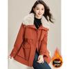 Women's Stylish Sporty Color-Block Winter Parka